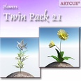 3d model the plant with yellow flowers