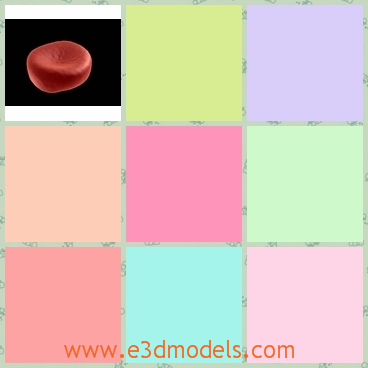 3d model the red corpuscle - This is a 3d model of the red corpuscle,which is small and invisible.The model is easy to be understood as the pill.