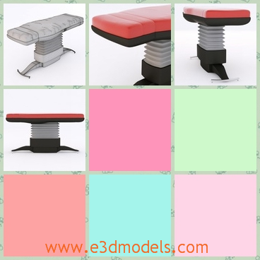3d model the table with a flexible holder - This is a 3d model of the table with a flexible holder,which is thick and long.The surface is pink and it is cute .