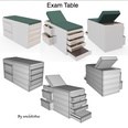 3d model the exam table for patients