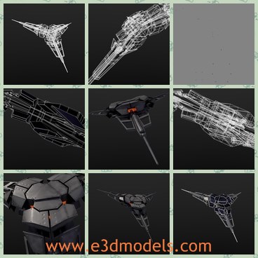 3d model the alien ufo - Thi is a 3d model of the alien FUO,which is large and modern.The model is powerful weapon in the war.