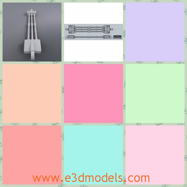3d model the conduits - This is a 3d model of the conduits that is used on spaceships.The model is a whole body linkd three pipes.