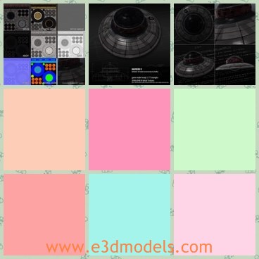 3d model the flying spacecraft - This is a 3d model of the flying spacecraft Haunebu 2,which is authentical flying saucer model reconstruction from several blueprints found on internet.