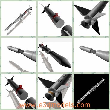 3d model the rocket of US - This is a 3d model of the US Air Force's XRM-91 Blue Scout Jr Journeyman B, the rocket was the first of the Blue Scout family of rockets to take flight.