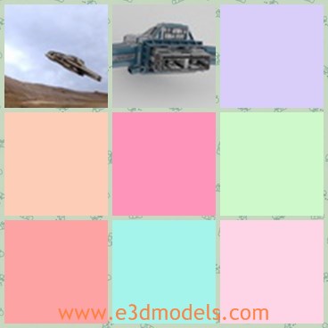 3d model the small spaceship - This is a 3d model of the small spaceship,which is the powerful fighter in the army.