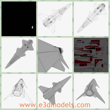 3d model the space fighter - This is a 3d model of the space fighter,which is large and made with high quality.The model is white and made with special materials.