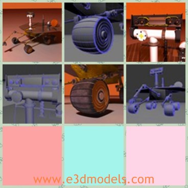 3d model the spacecraft - This is a 3d model of the spacecraft,which is made in details and animated.The model is created with several legs.