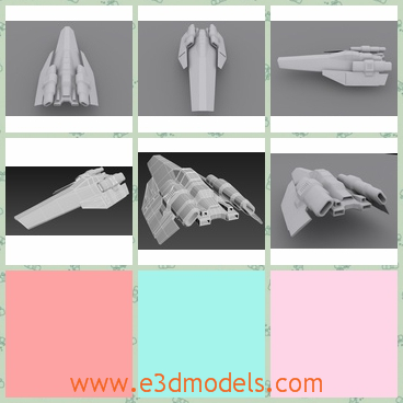 3d model the spacecraft - This is a 3d model of the spacecraft,which is the space vehicle in the army.The model is the futuristic machine.
