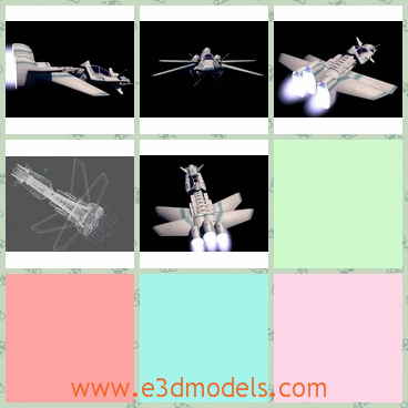 3d model the spacefcraft in the sky - This is a 3d model of the spacecraft in the sky,which is made with stable materials and in high quality.