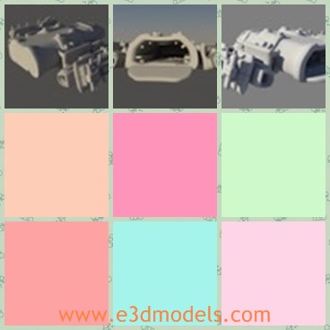 3d model the spaceship - This is a 3d model of the spaceship,which is large and heavy.The model is made with steel materials.