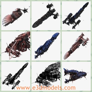 3d model the spaceship - This is a 3d model about the spaceship,which is modern and powerful.The model is made in details.