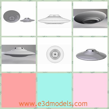 3d model the spaceship - This is a 3d model of the spaceship,which is modern and flying.The model is known as the sport model.It can used for interiors,animation scenes and reproduction scenes.