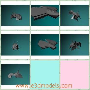 3d model the spaceship Hornet - This is a 3d model of the spaceship Hornet,which is the new model of the brand and the shape is so special.