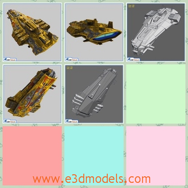 3d model the starship - This is a 3d model of the starship,which is large and heavy.The model is the fighter in the war.