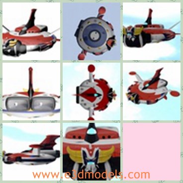 3d model the UFO - This is a 3d model of the UFO,which is created with high quality and the body of the ship is round.