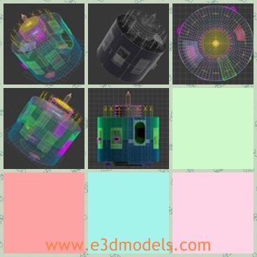 3d model the weather satellite - This is a 3d model of the weather satellite,which  was launched into space. There are three Satellite orbiting Earth, Jason, Met and MSG.