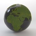 3d model the earth globe