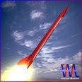 3d model the red rocket