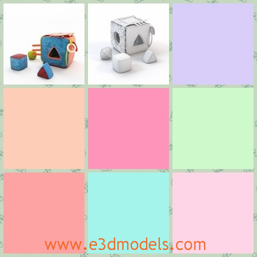 3d model the baby toy - This is a 3d model of the baby toy,which is cute and soft.The model is made of the shabby and old clothes.