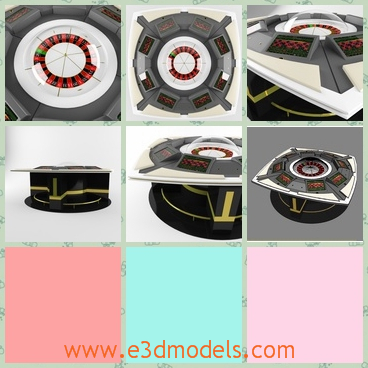 3d model the casino - This is a 3d model of the casino,which is modern and spacious.The place is made with special materials and in high quality.