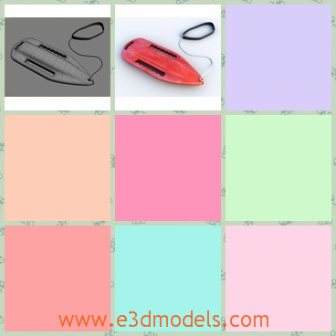 3d model the float - This is a 3d model of the float,which is the useful device.The model is small but practical.