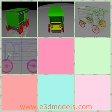 3d model the green truck - This is a 3d model of the green truck,which is a toy one can be in good in any child scene. Perfect for a Christmas scene too.