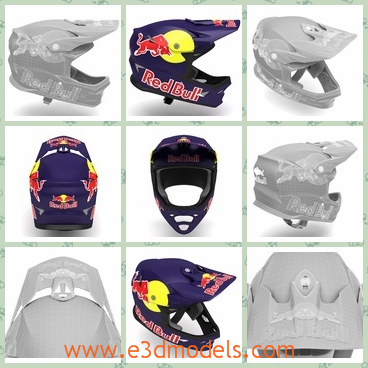 3d model the helmet - This is a 3d model of the helmet,which is cool and special.The model is highly built and made in special materials.