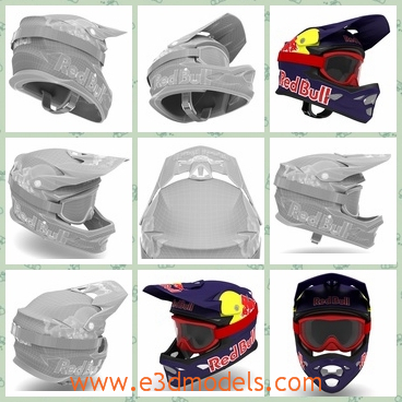3d model the helmet - This is a 3d model of the helmet,which is the motorcycle helmet and the model is made for the security.