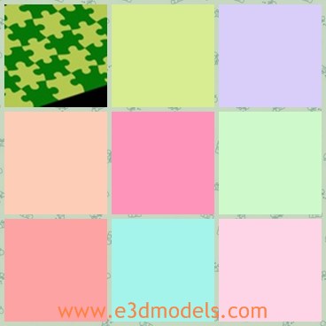 3d model the puzzle - This is a 3d model of the puzzle,which looks like the small flowers.There are altogether 35 pieces.