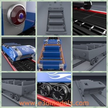3d model the roller - This is a 3d model of the roller cart,which is small but powerful.
