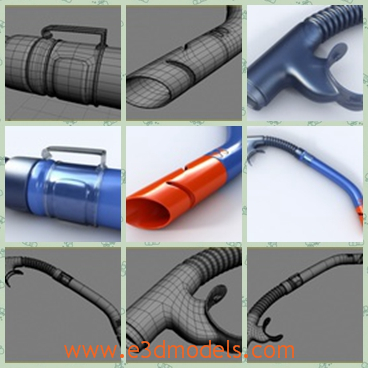 3d model the snorkel - This is a 3d model of  the diving tube - snorkel,which is made for swimmers and divers.