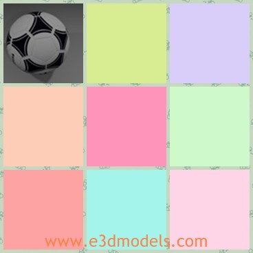 3d model the soccer ball - This is a 3d model of the soccer ball,which is the football in other countries.The ball is popular in many countries.
