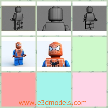 3d model the spiderman in special way - This is a 3d model of the spiderman in special way,which is made according to the movie.The model has short legs and dumb body.