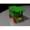 3d model the green truck