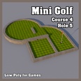 3d model the mini golf hole