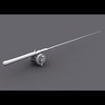 3d model the rod and reel of fishing