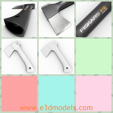 3d model the camping axe - This is a 3d model of the camping axe,which is made in details.The model is new and with words on the handle.