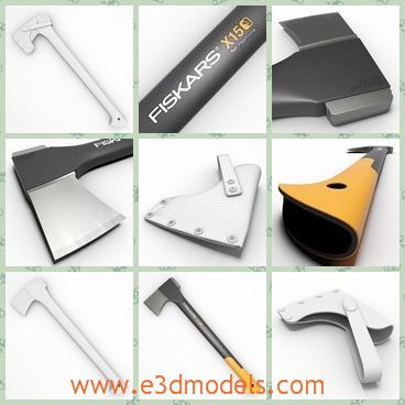 3d model the choppoing ax - This is a 3d model of the chopping ax,which is new and modern.The model is made with special materials.