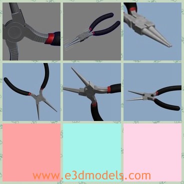 3d model the cutter tool - This is a 3d model of the cutter tool,which is made with electric resistance handles.The tool is common and practical.