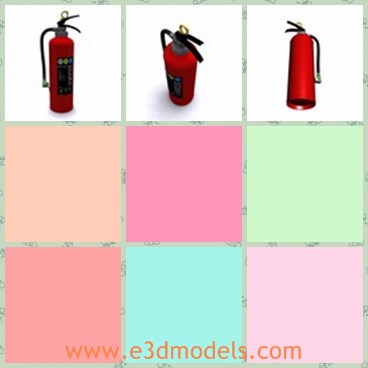 3d model the fire extinguisher - This is a 3d model of the fire extinguisher,which is the common tool in so many place,such as school,park,hospital,police station,etc.