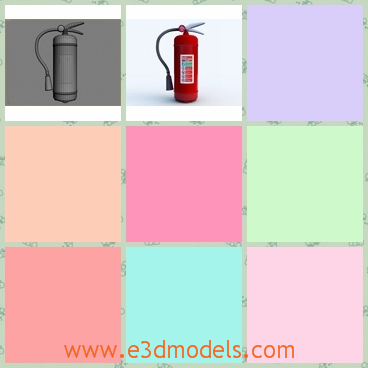 3d model the fire extinguisher - This is a 3d model of the fire extinguisher,which is real and practical.The model is common in our life.