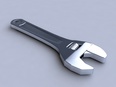 3d model the adjustable wrench