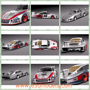 3d model a car of Porsche - This is a 3d model of a racing car of Porsche,which is used in the game.The owner always win the game with it.