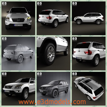 3d model a car of the shuanghuan - This is a 3d model of a car of the Shuanghuan,which is produced in 2007.The model is a brand of China,and Chinese people like it so much.