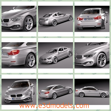 3d model a sports car of BMW - This is a 3d model of a sports car of BMW,which is fast and modern.The car is made in German and it is so popular.
