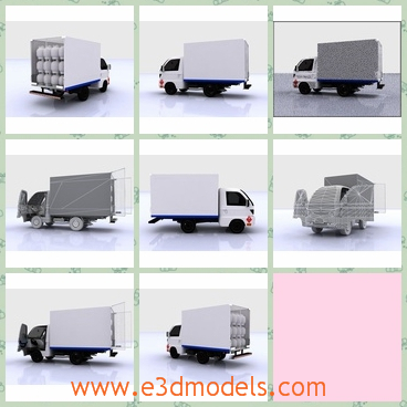 3d model a truck with a large coach - This is a 3d model about a gas truck,which has a large coach.The model is in white and the main format model can be converted to any other formats you may like.