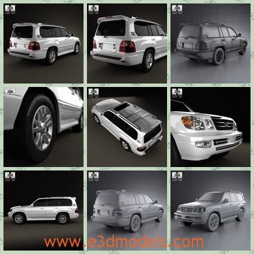 3d model car of Lexus in 2003 - This is a 3d model of the car of Lexus in 2003,which is new and popular when it was first made.
