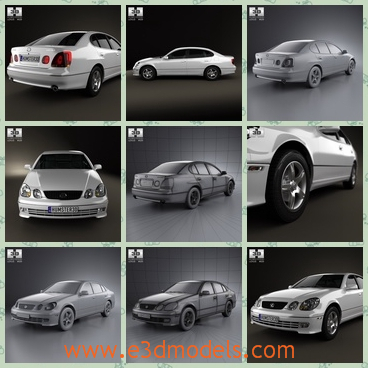 3d model the 4-door car - This is a 3d model about the 4-door car,whihc is made in 2004 and the car is created accurately, in real units of measurement.