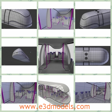 3d model the aircraft for passengers - This is a 3d model about the aircraft for passengers,which is maden and popular.The model is clean and futuristic.