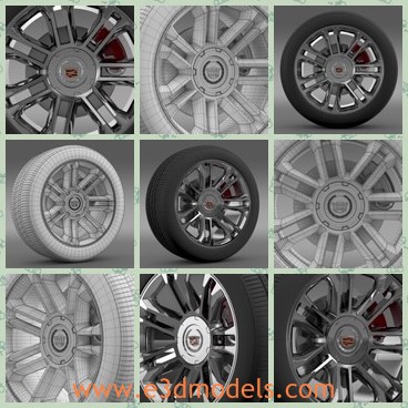 3d model the alloyed wheel - This is a 3d model of the alloyed wheel,which is made in 2013.